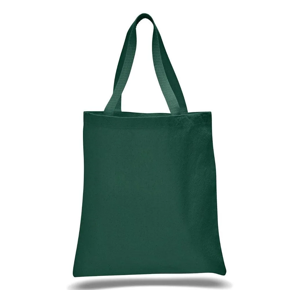 12 Oz. Colored Canvas Simple Tote Bag Printed with a Customizable SQUARES COLLECTION Design