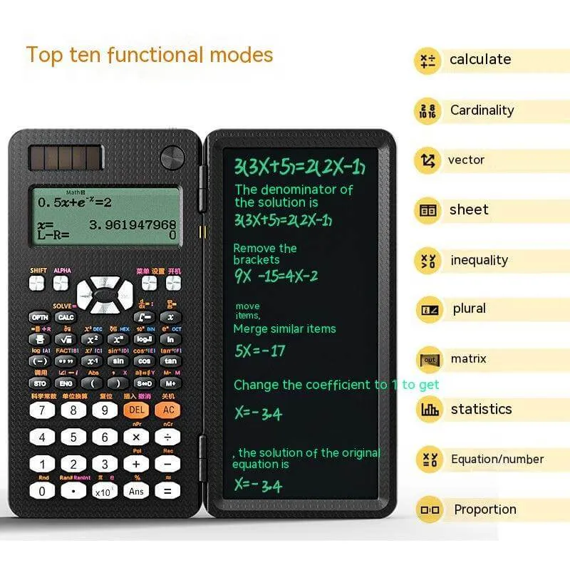 2-in-1 Foldable Scientific Calculator