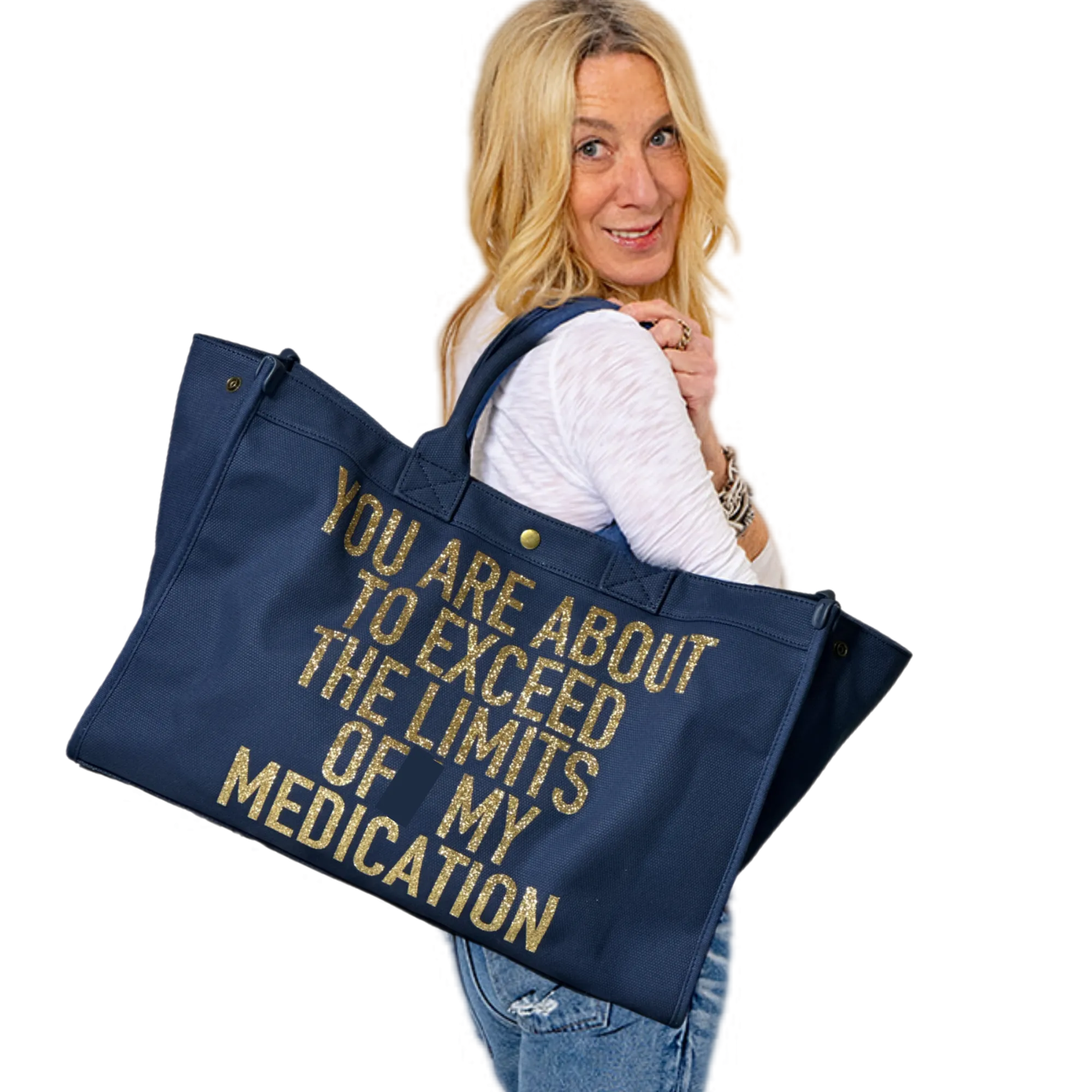 24oz Beach Tote - Medication, Canvas