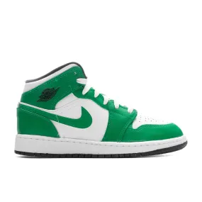 Air Jordan 1 Mid (GS) - Lucky Green/Black/White