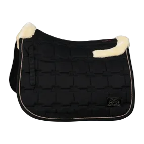 Alaska Dressage Saddle Pad with Faux Fur Trim