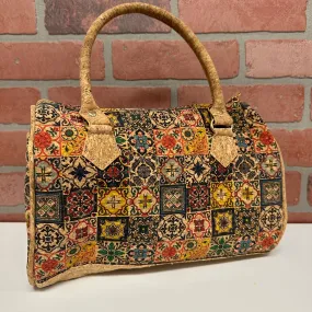 Bag - Patchwork Quilted Cork - Multi