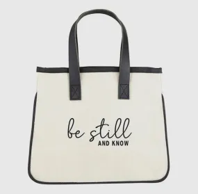 Be Still and Know Mini Canvas Tote Bag