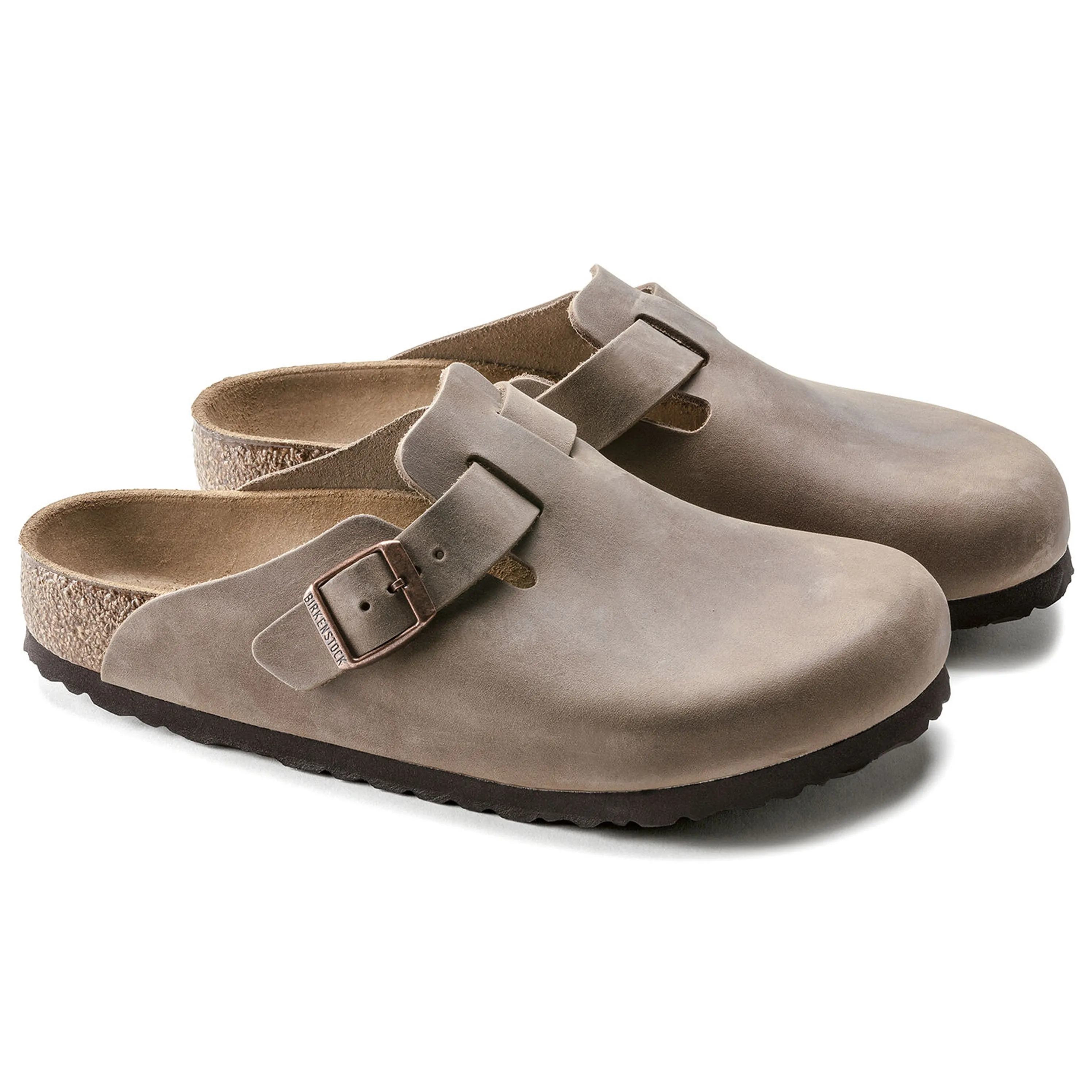 Birkenstock Boston BS Sandals - Tobacco Brown Oiled Leather