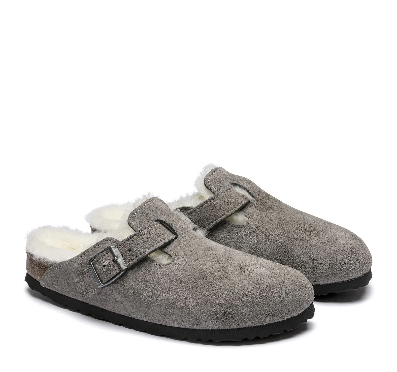 Birkenstock Boston Suede Shearling Clog