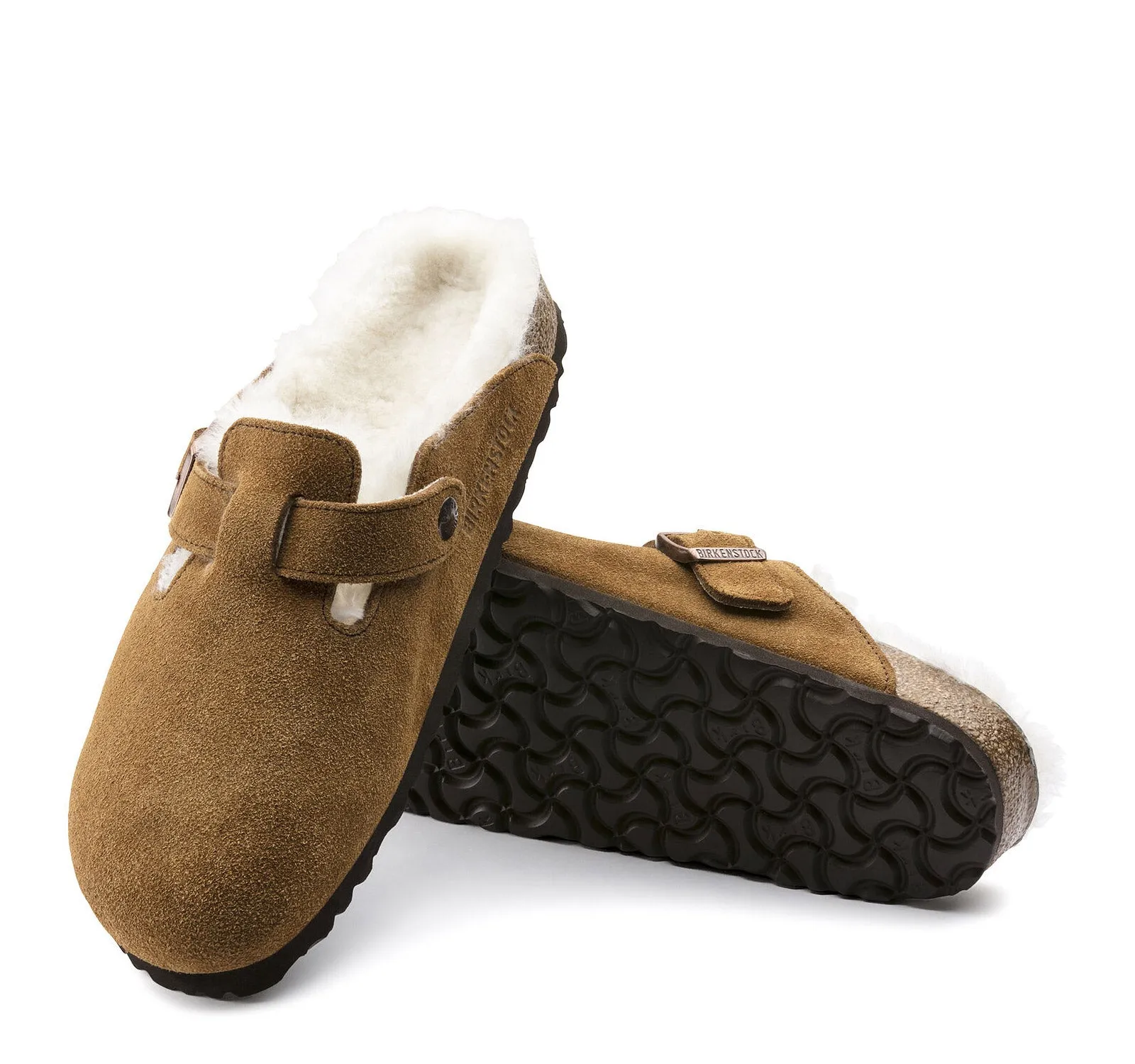 Birkenstock Boston Suede Shearling Clog