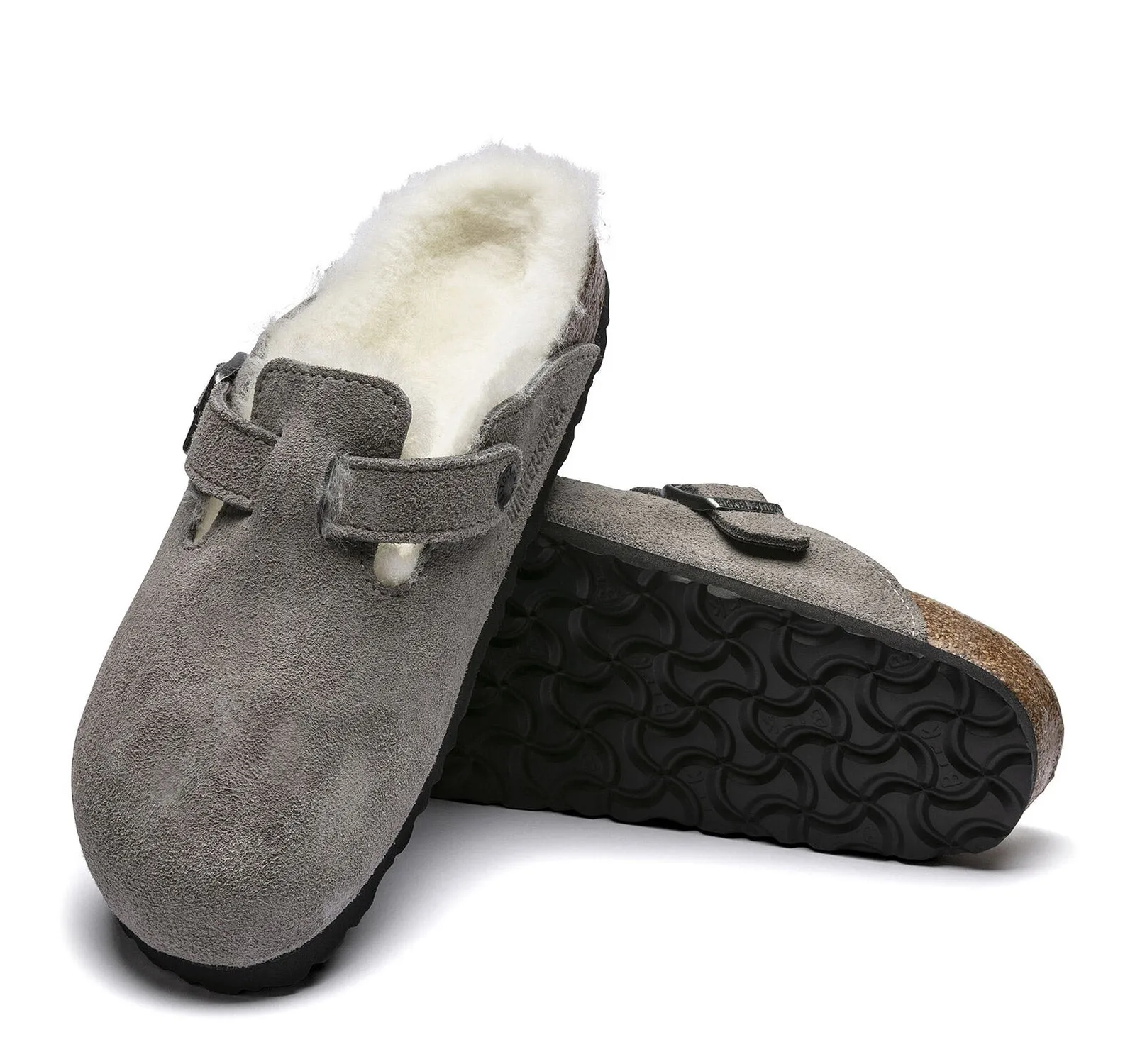 Birkenstock Boston Suede Shearling Clog