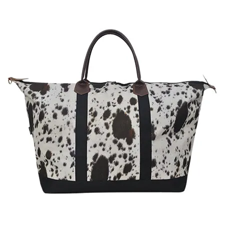 Black Cowhide NGIL Large Weekender Bag