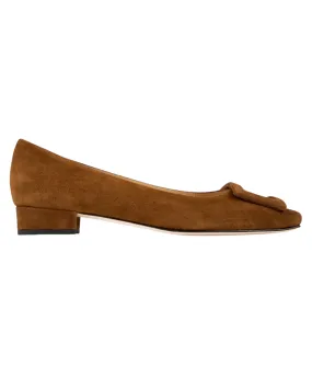 Buckle Shoe (Brown Suede)