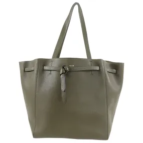 Celine Olive Green Leather Phantom Cabas Tote Bag