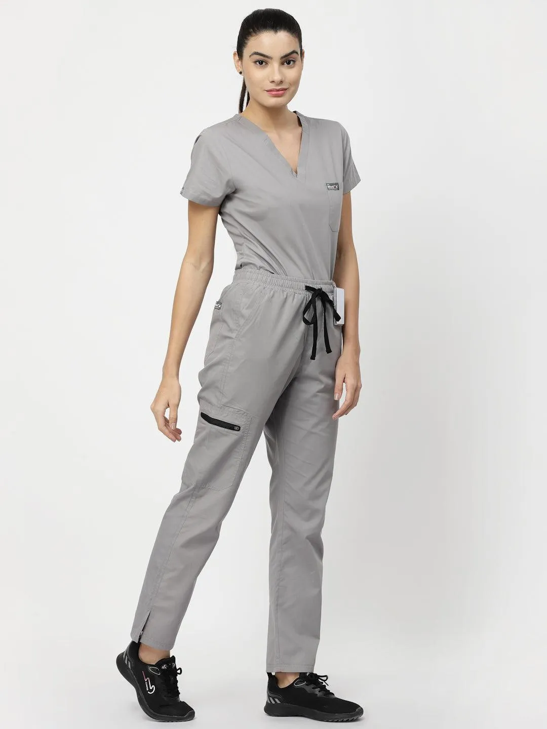 Classic Straight Pant Scrub - (Graphite) (Women's)