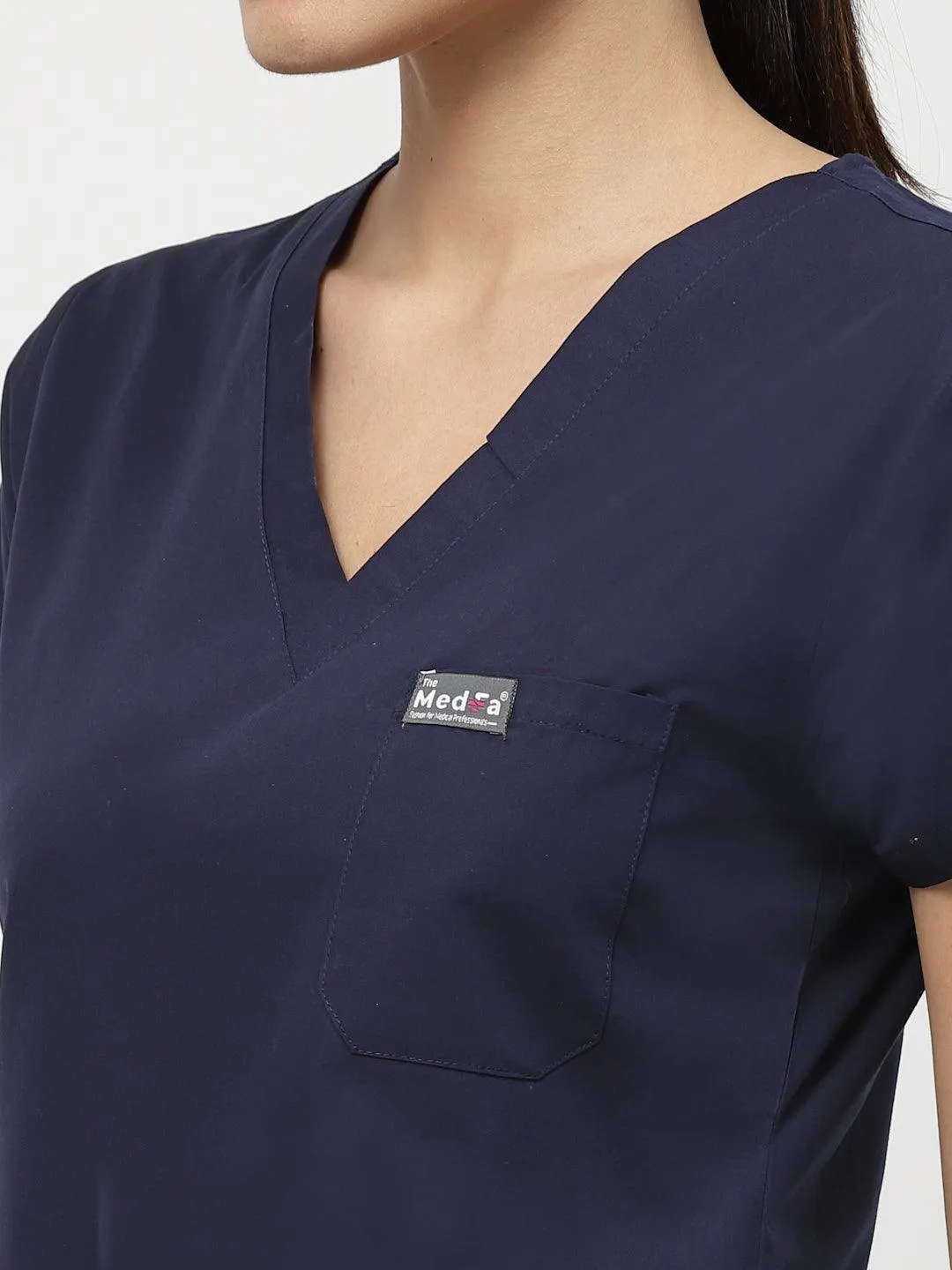 Classic Straight Pant Scrub - (Navy Blue) (Women's)