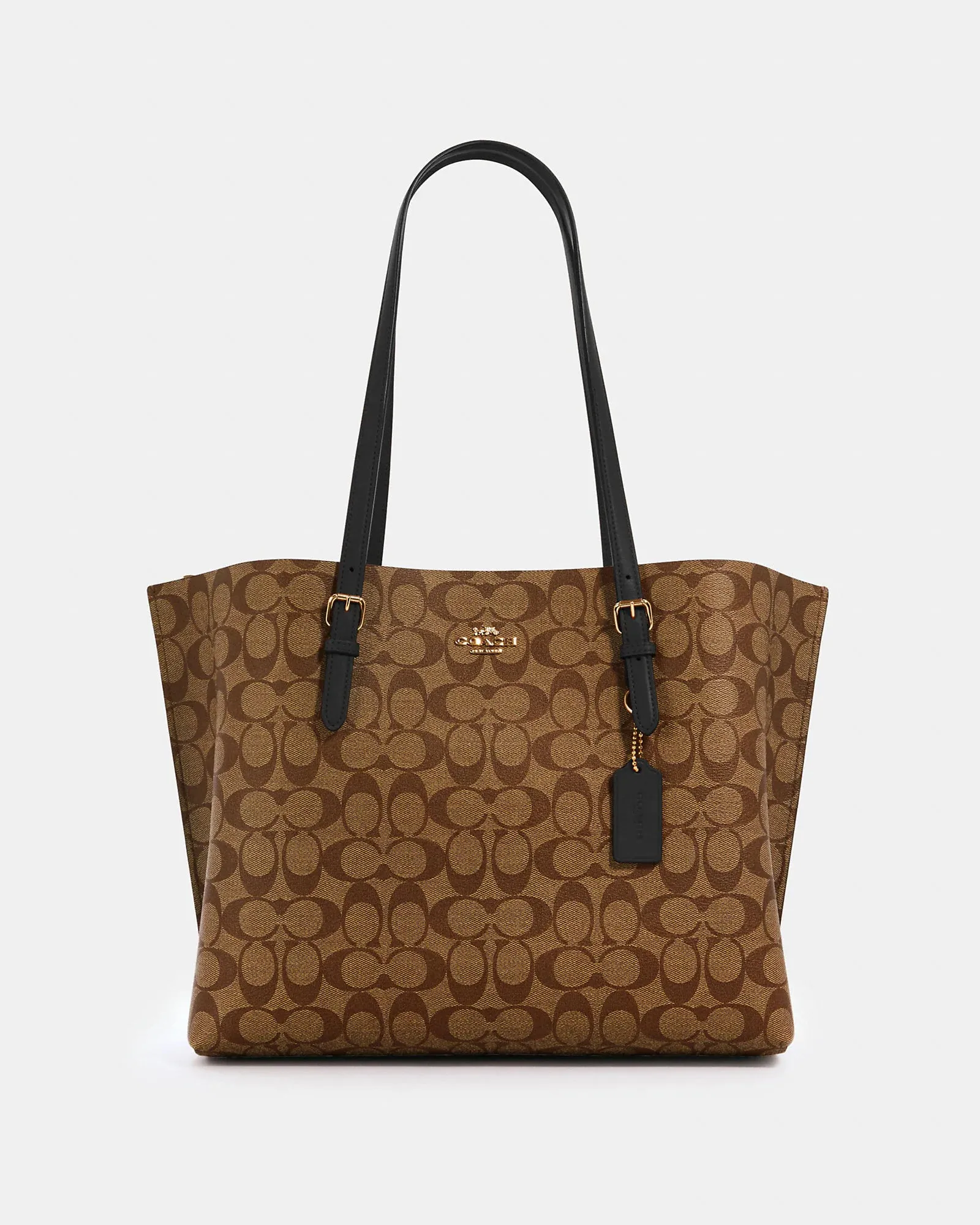 Coach Mollie Tote In Signature Canvas L