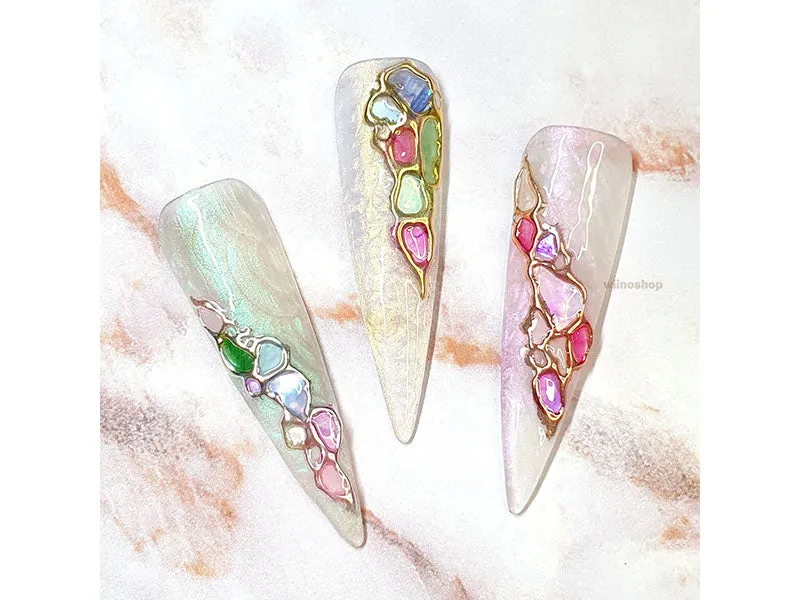 Colorful Crushed Shell Chips Nail Art Decoration