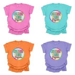 Cougar Cubs Daycare Colorful Custom School Tee | BRIGHT