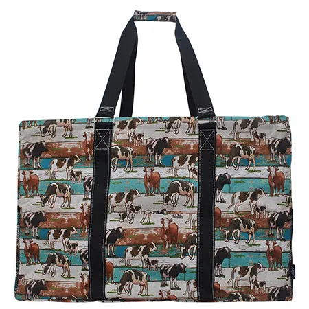 Country Side Moo NGIL Mega Shopping Utility Tote Bag