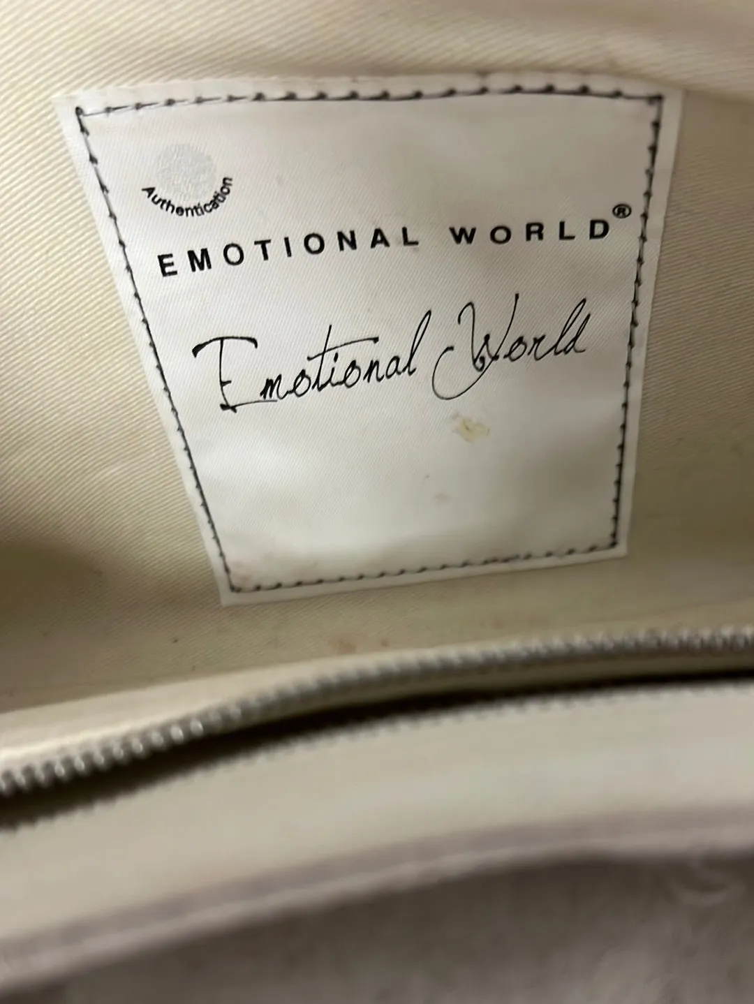 Emotional World Cream Vintage Punk Bag