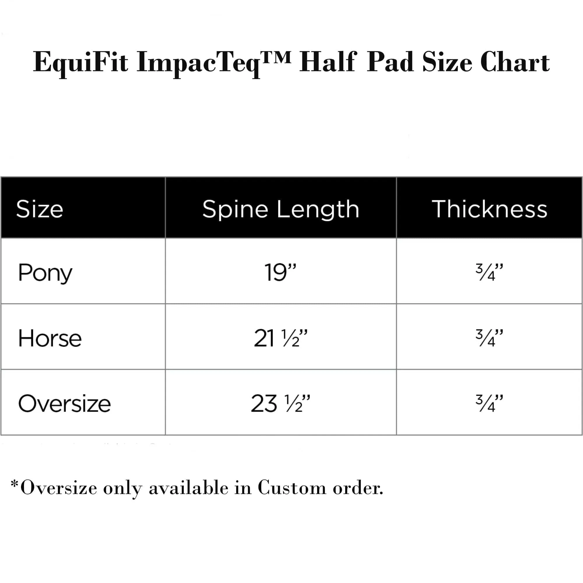 EquiFit ImpacTeq Half Pad