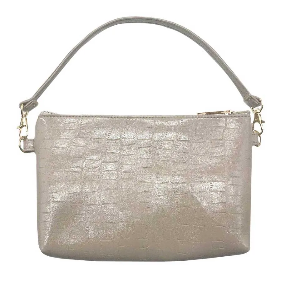 Faux Croc Patterned Tote Bag