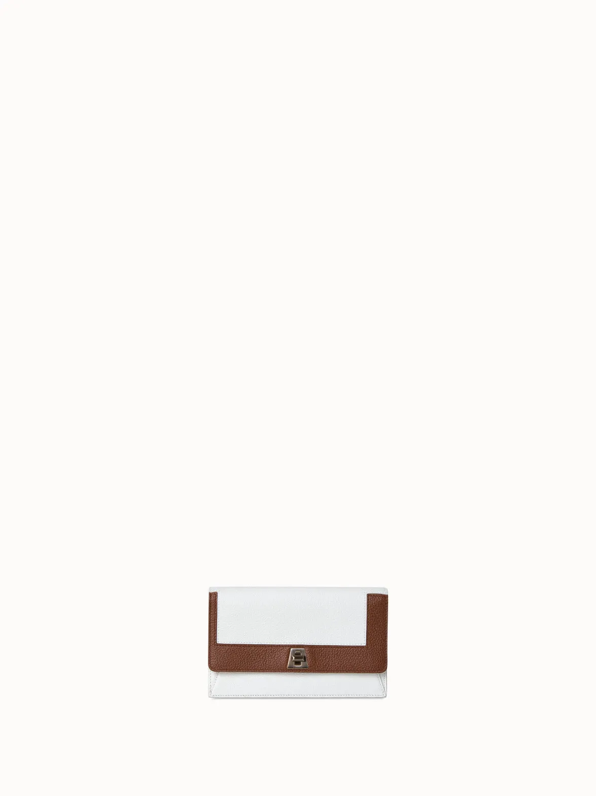 Geometric Colorblock Envelope Leather Crossbody Bag