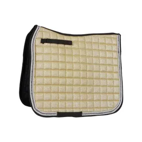 Glitter Dressage Saddle Pad Gold