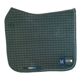 Horze 'Crescendo Giselle' Dressage Pad in Hunter Green/Crystals - Full