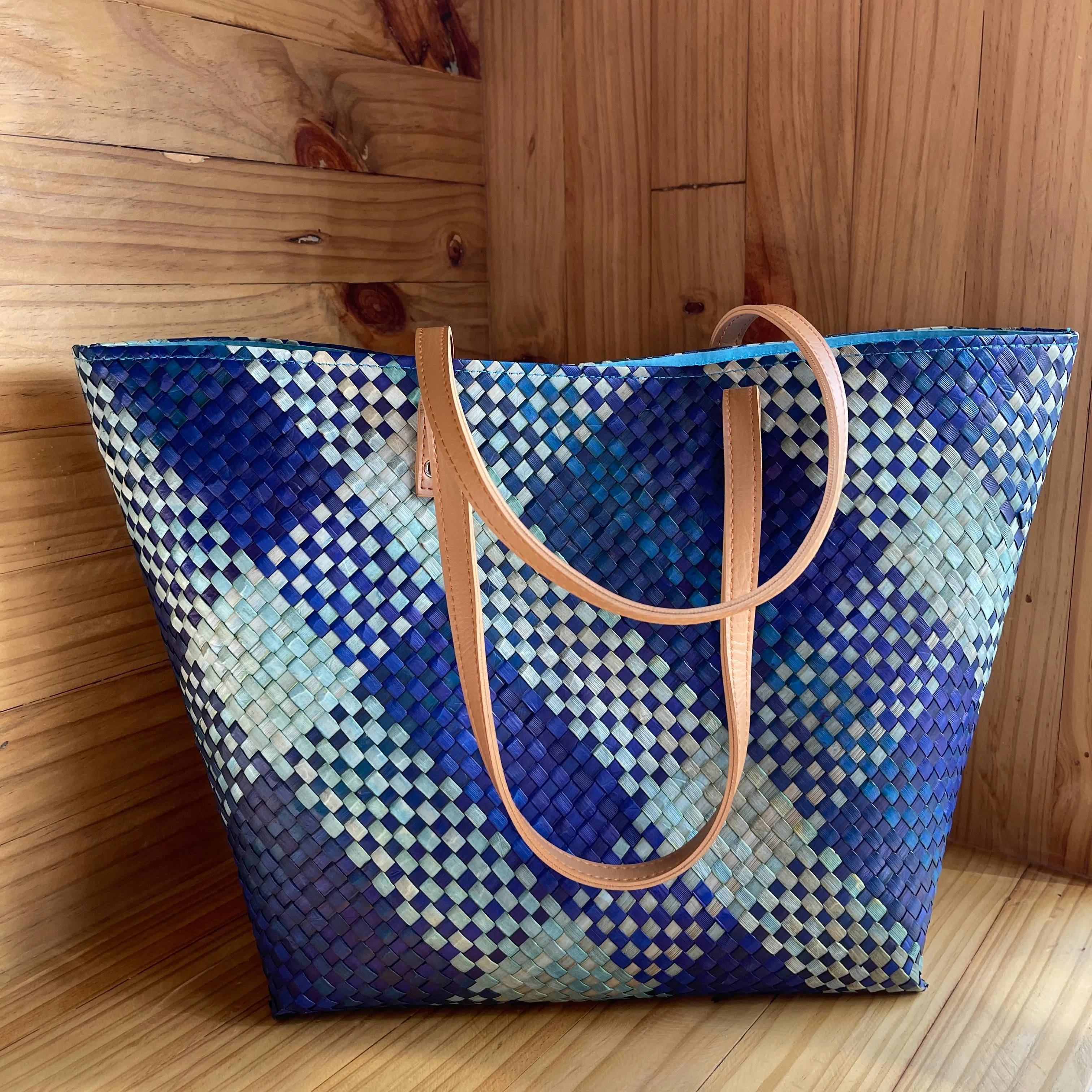 Indigo Blue Pandan Tote