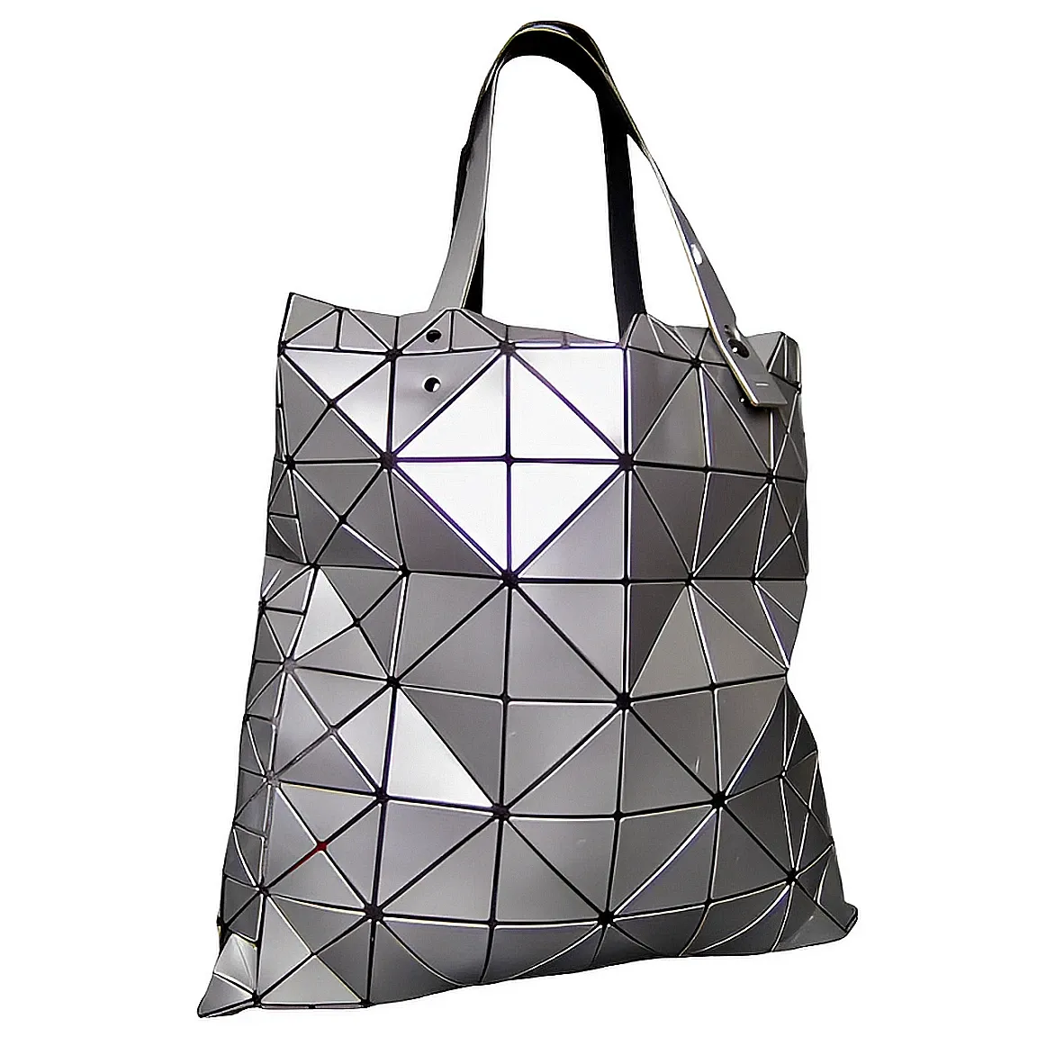 Issey Miyake Grey Metallic Bao Bao Tote Bag