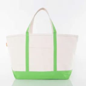 Large Boat Tote - Lime Green