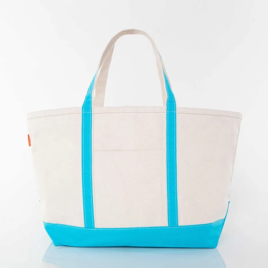 Large Boat Tote - Turquoise