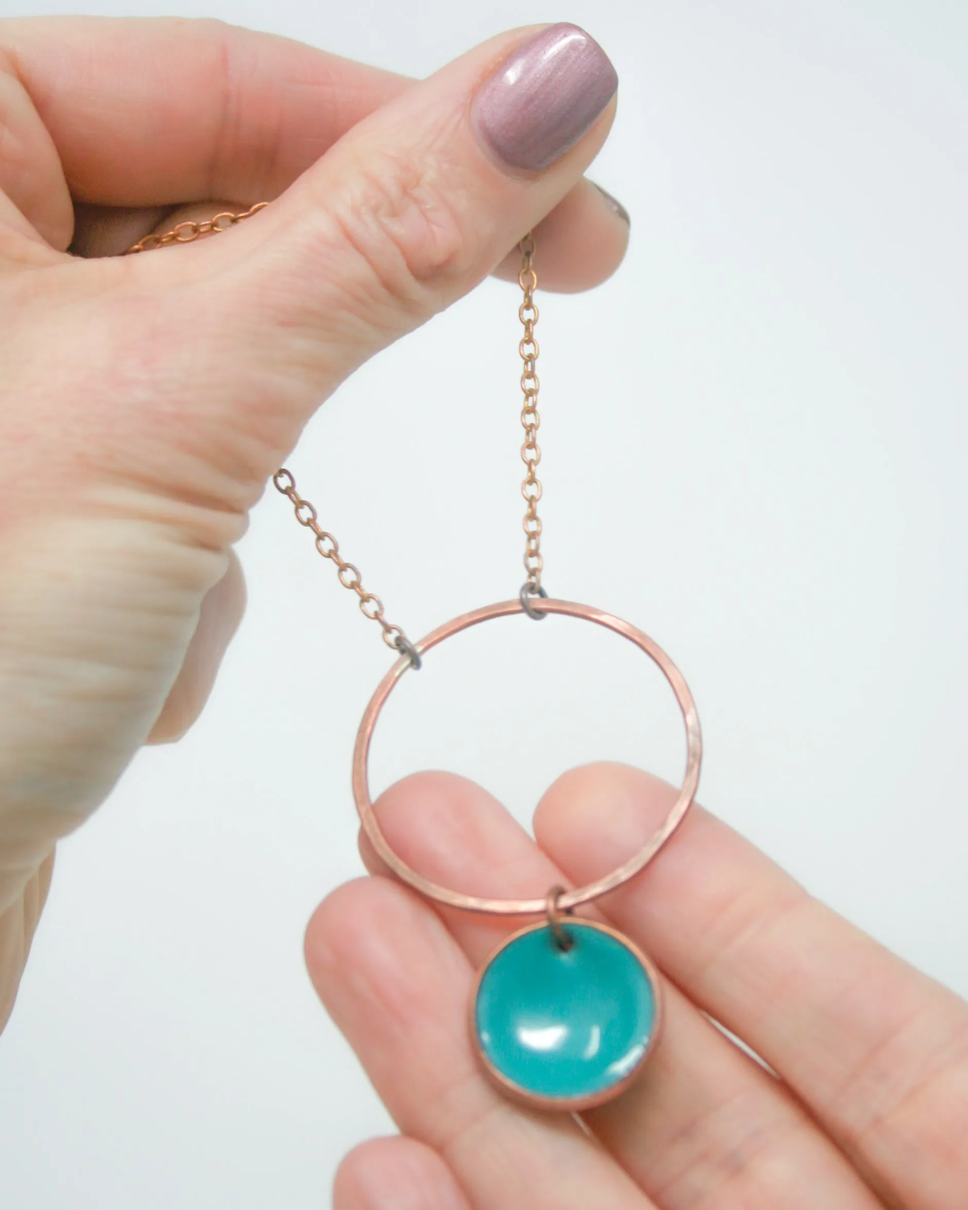 Large Copper Revolve Penny necklace [made to order]