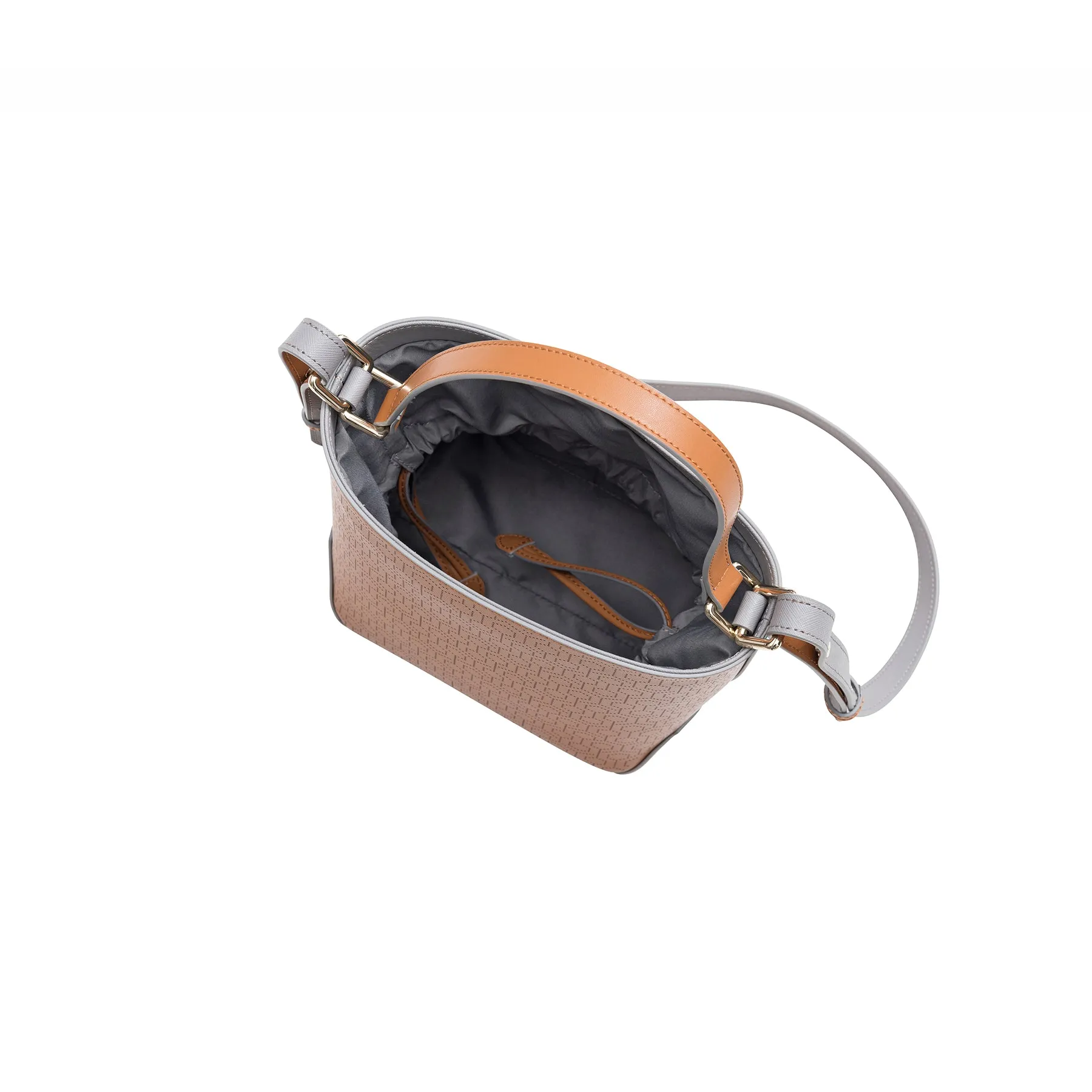 Leather Bucket Bag - Oak