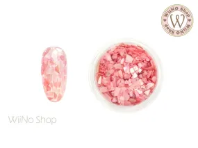 Light Rose Mosaic Crushed Shell Nail Art Decoration