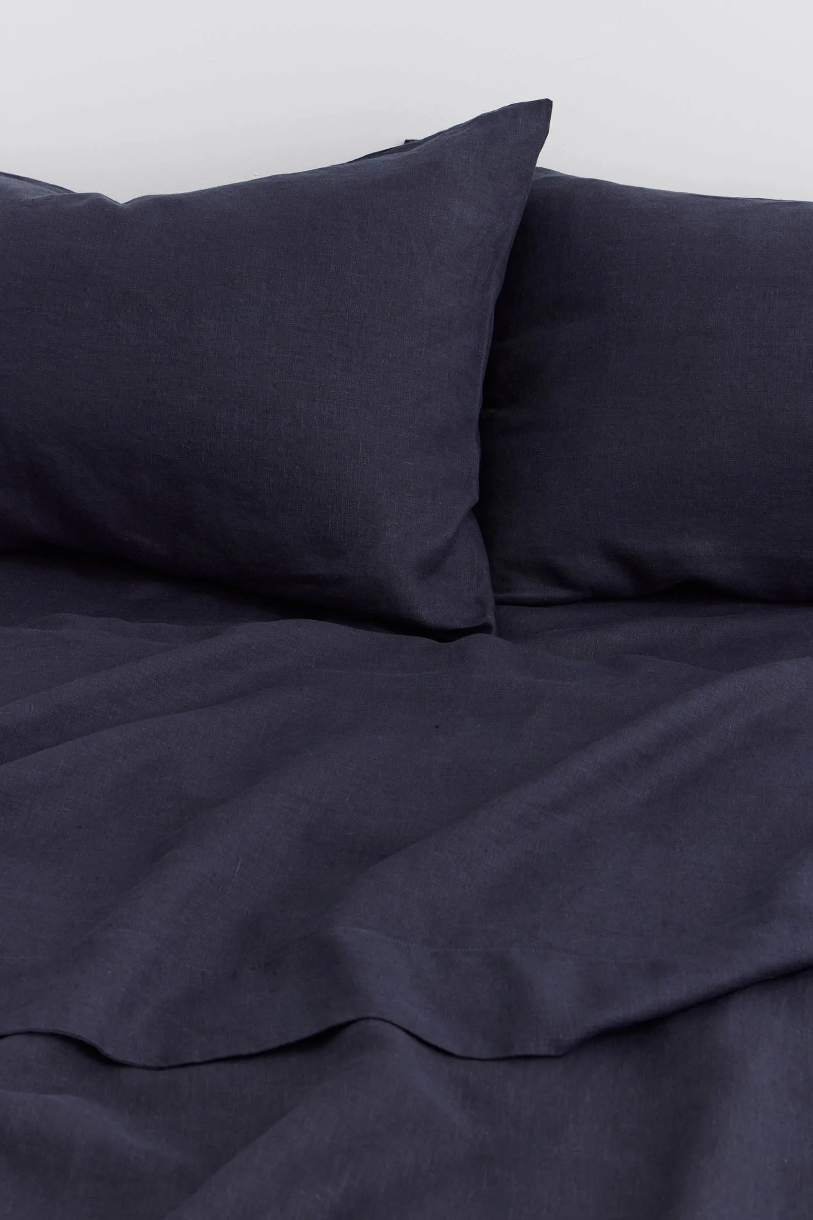 Linen Flat Sheet Midnight