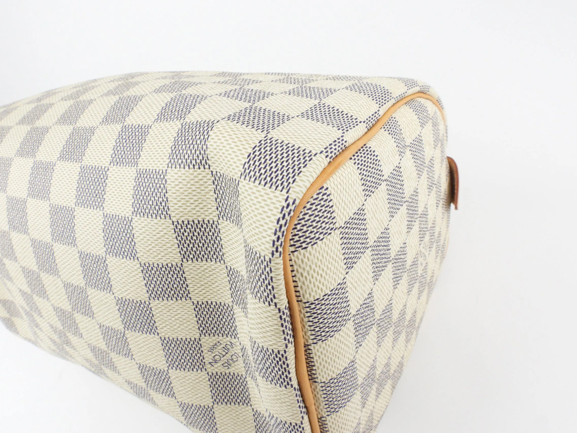 Louis Vuitton Damier Azur Coated Canvas Speedy 25cm Boston Bag