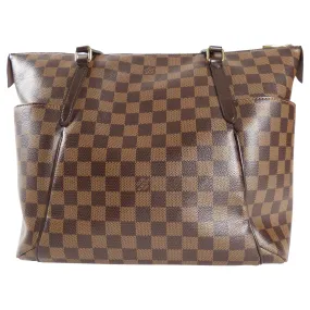 Louis Vuitton Totally MM Damier Ebene Coated Canvas Shoulder Tote Bag