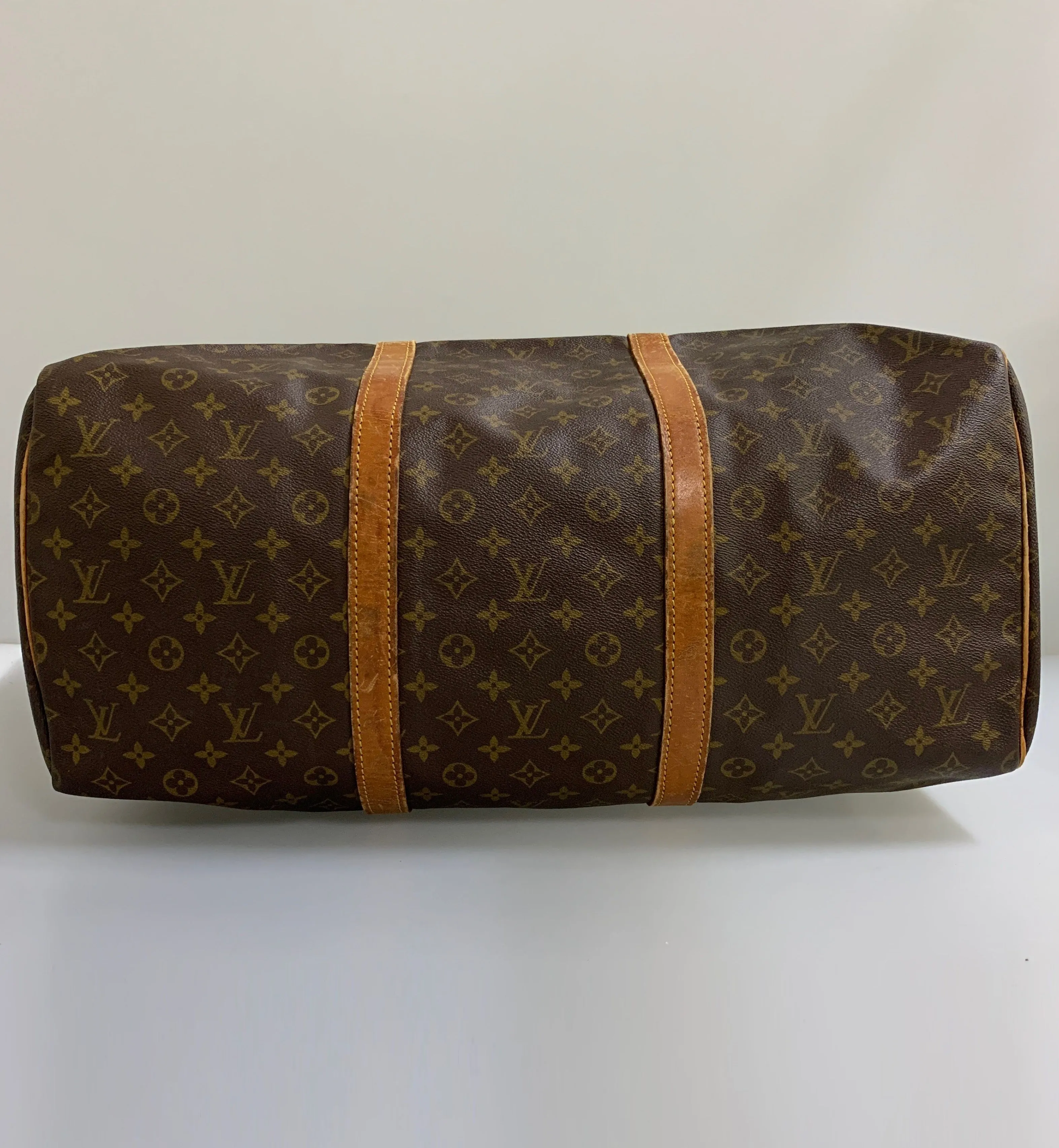 #LOUIS VUITTON/KEEPALL 55_MONOGRAM CANVAS/Boston Bag/BRW/PVC