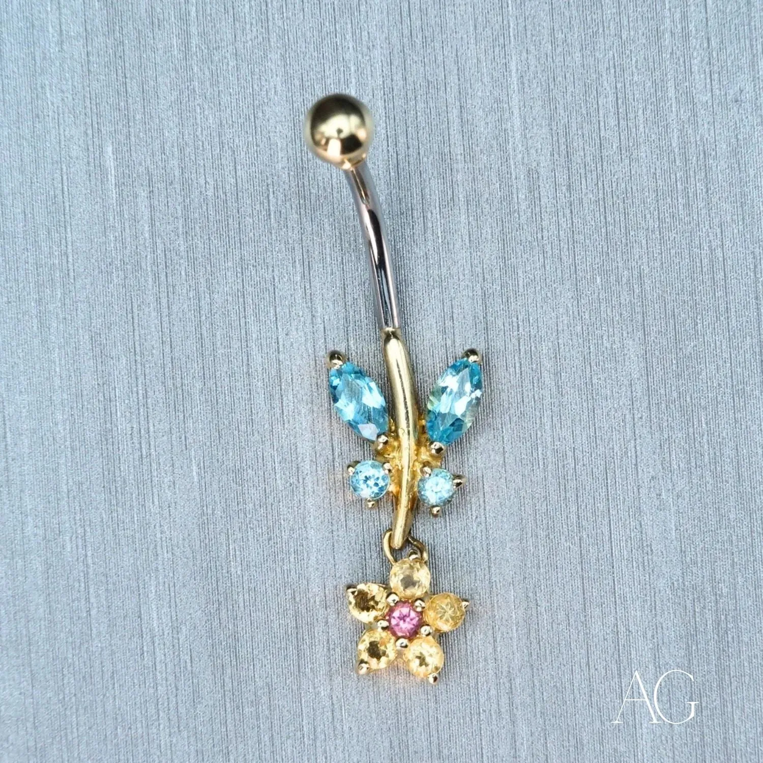 Luxury Topaz Bellybutton Piercing