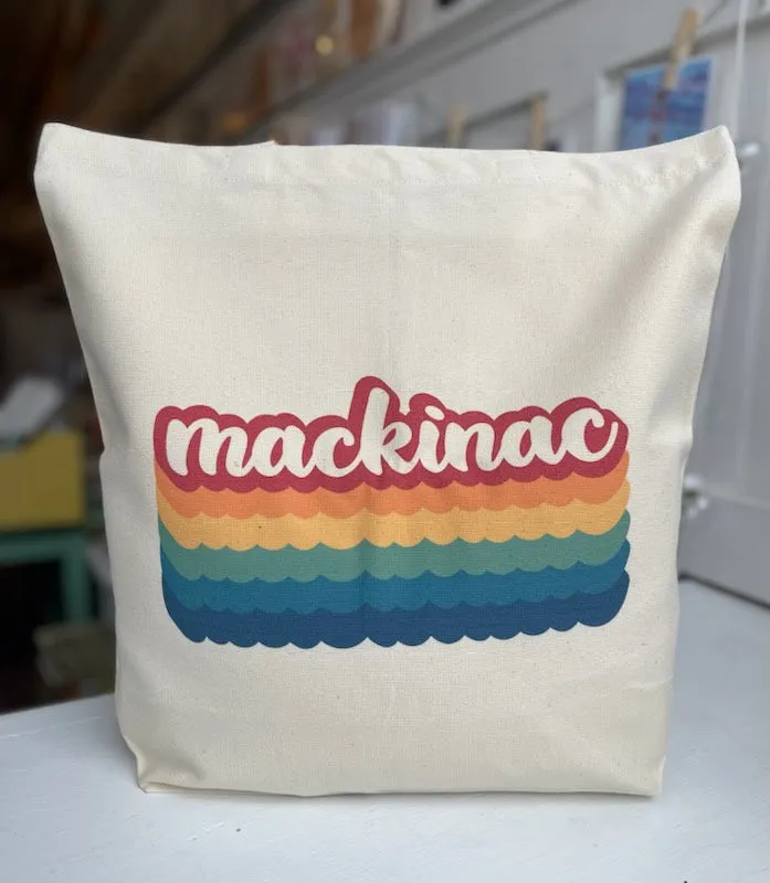 Mackinac Bubble Repeat Rainbow Tote