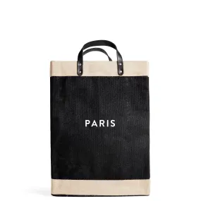 Market Bag in Black with “PARIS”