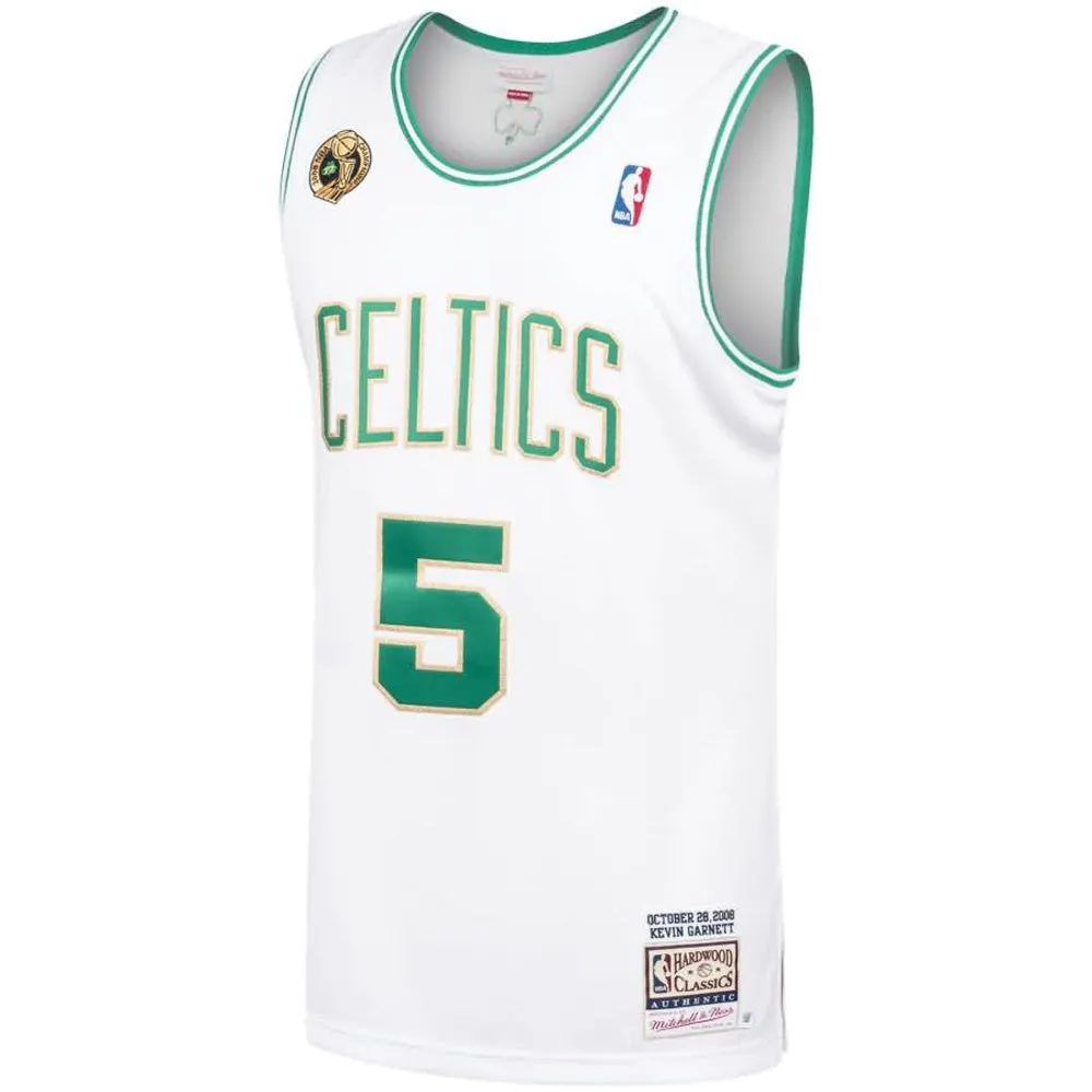 Men's Boston Celtics Kevin Garnett 2008-09 Hardwood Classics Jersey - White