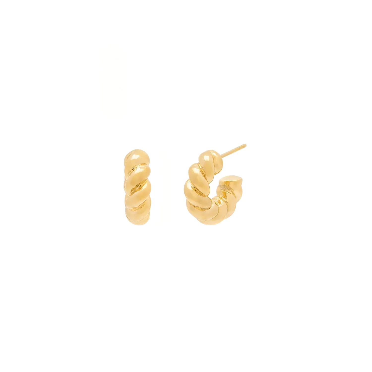 Mini Revolve Hoops | Gold