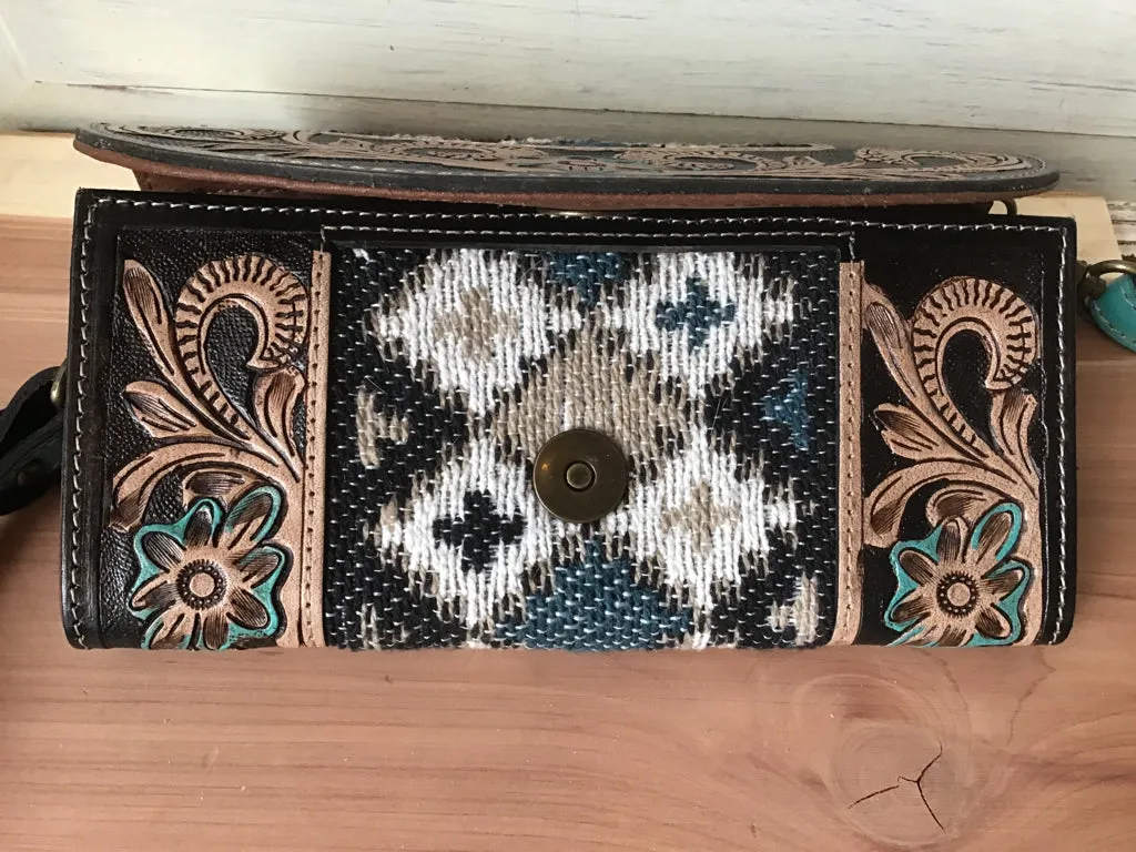 Myra Bag Tooled Blanket Flap Cross Body