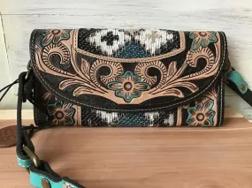 Myra Bag Tooled Blanket Flap Cross Body