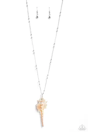 Paparazzi Sea CONCH - White Necklace