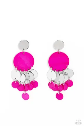 Paparazzi SHELL of the Ball Pink Post Earrings