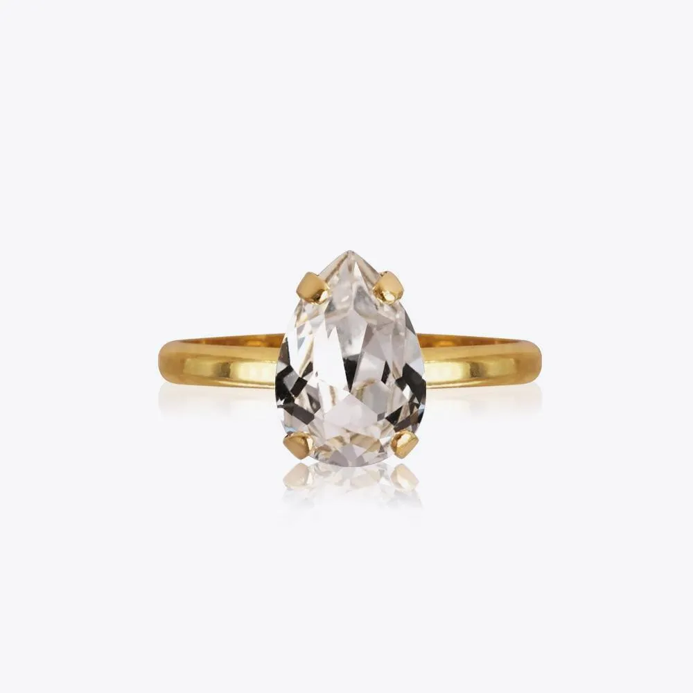 Petite Drop Ring / Crystal