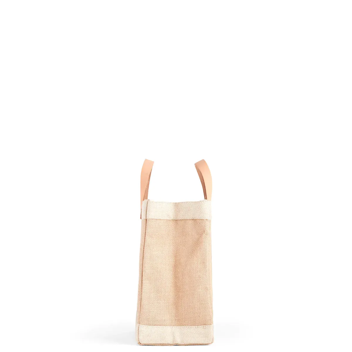 Petite Market Bag in Natural Bouquet with White Vase by Amy Logsdon