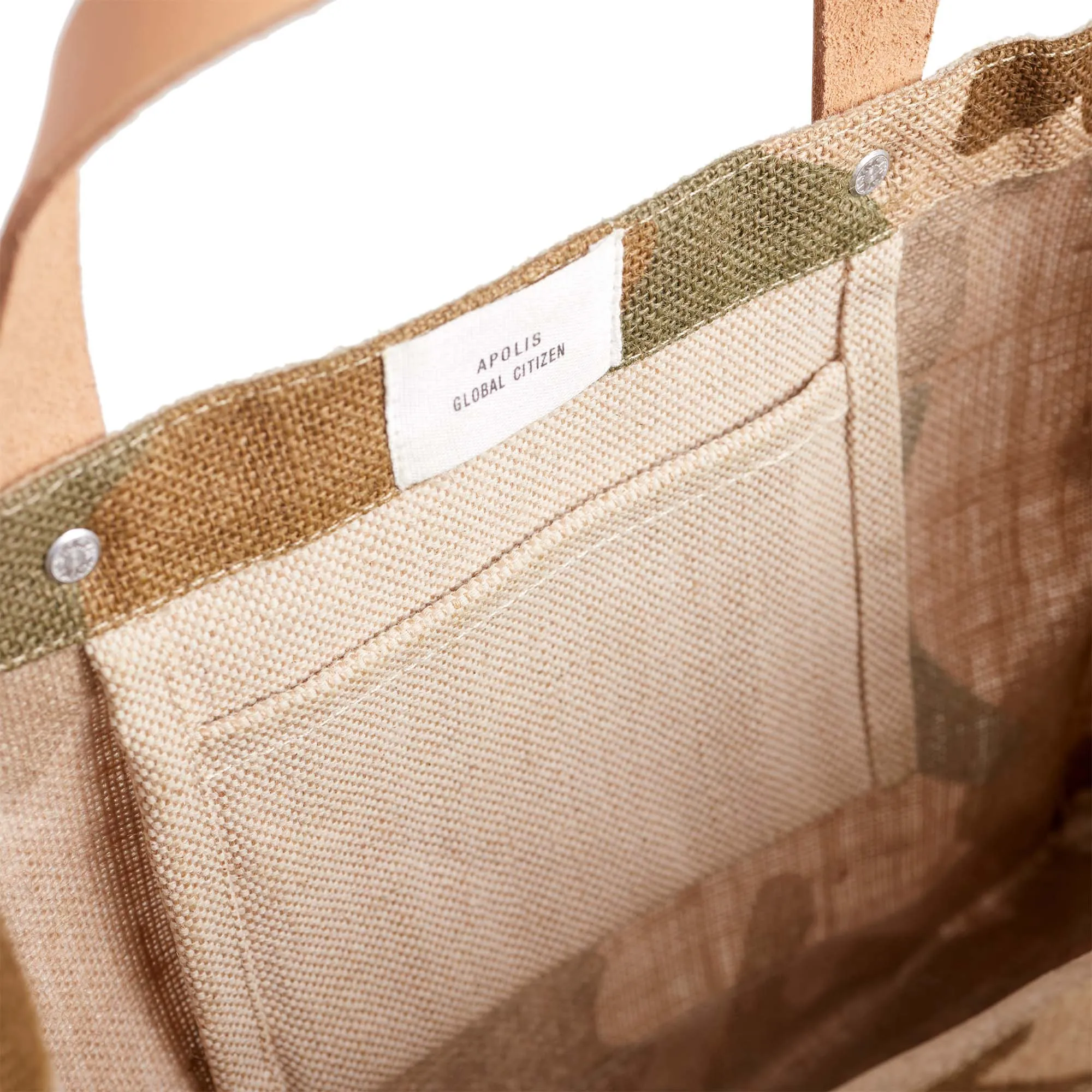 Petite Market Bag in Safari with Large Monogram