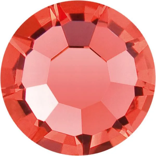 Preciosa Crystal Flat Back Padparadscha AB and Padparadscha